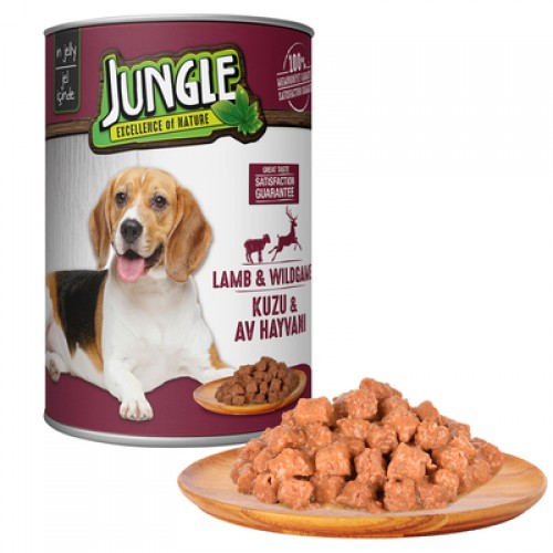 Jungle Köpek 415 gr Kuzu Etli-Av Hayv.Konserve