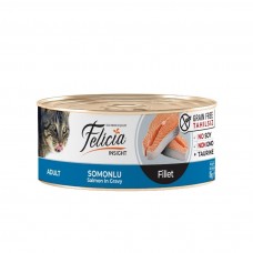 Felicia Tahılsız Somonlu Fileto Yaş Kedi Maması 85 GR