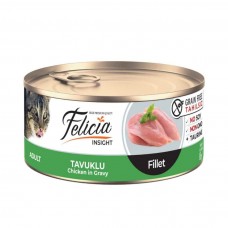 Felicia Tahılsız Tavuklu Fileto Yaş Kedi Maması 85 GR