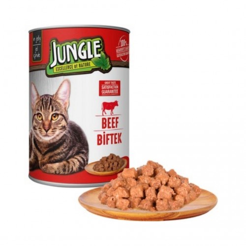 Jungle Kedi Biftekli Konserve 415 GR