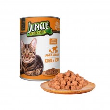 Jungle Kedi Kuzu Etli & Sebzeli Konserve 415 GR