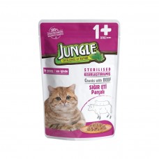 Jungle Kısır Kedi Sığır Etli Pouch