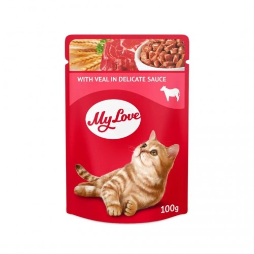 My Love Dana Etli Yetişkin Kedi Pouch Mama 100 GR