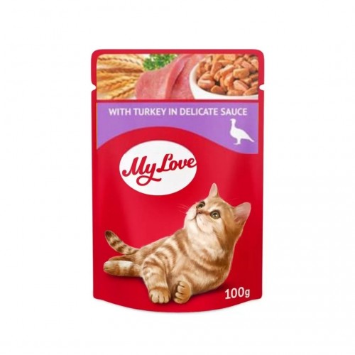 My Love Hindili Yetişkin Kedi Pouch Mama 100 GR