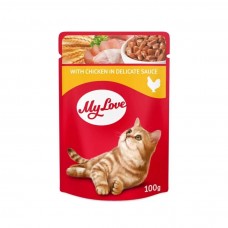 My Love Tavuklu Yetişkin Kedi Pouch Mama 100 GR