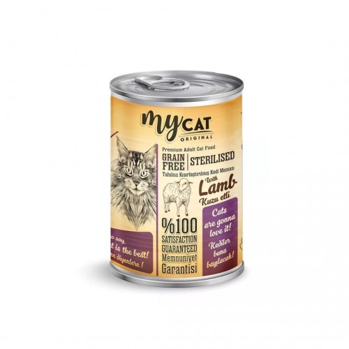 Mycat Pate Tahılsız Kısır Kuzu Etli Kedi Konservesi 400 GR