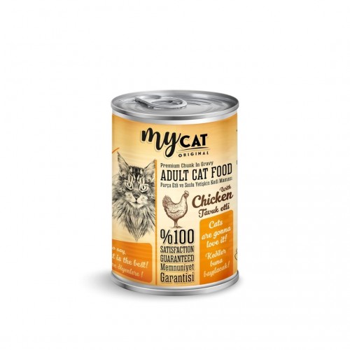 Mycat Pate Tahılsız Tavuk Etli Kedi Konservesi 400 GR