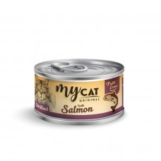 Mycat Somon Parça Etli Jöleli Kısırlaştırılmış Kedi Konservesi 80 GR