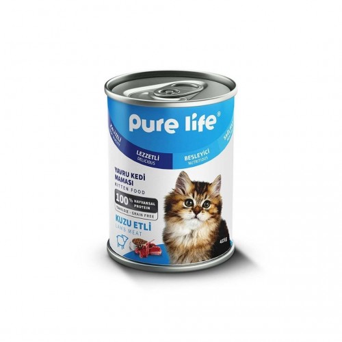 Pure Life Yavru Kedi Kuzu Etli Konserve Mama