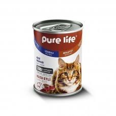 Pure Life Yetişkin Kedi Kuzu Etli Konserve Mama