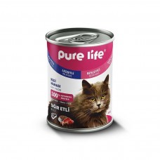 Pure Life Yetişkin Kedi Sığır Etli Konserve Mama