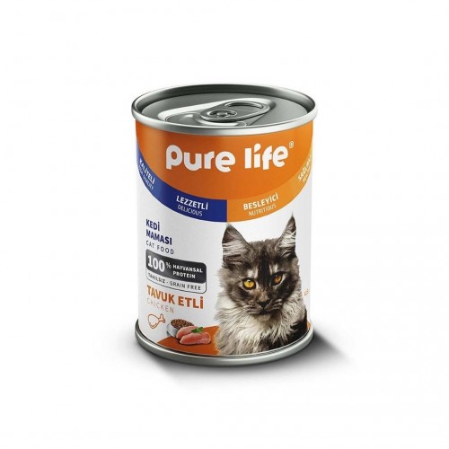 Pure Life Yetişkin Kedi Tavuk Etli Konserve Mama