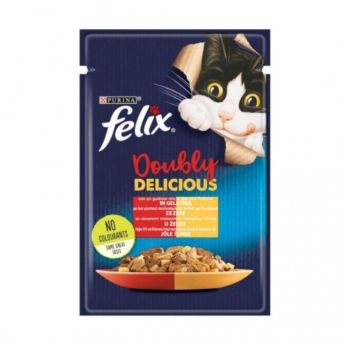 Purina Felix Sığır Etli Ve Kümes Hayvanlı Pouch Mama 85 GR