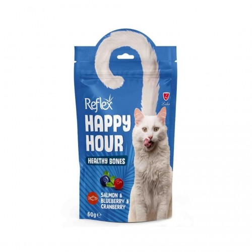 Reflex Happy Hour Somon ve Yaban Mersinli Kedi Ödül Maması 60 GR