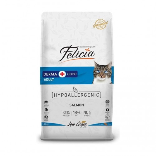 Felicia Yetişkin Somonlu Az Tahıllı HypoAllergenic Kedi Maması 12 KG