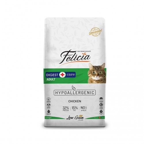 Felicia Yetişkin Tavuklu Az Tahıllı HypoAllergenic Kedi Maması 12 KG