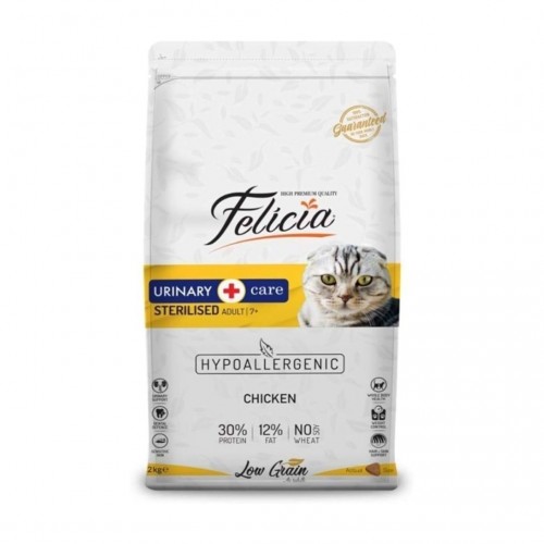 Felicia Sterilised Kısır Tavuklu Az Tahıllı HypoAllergenic Kedi Maması 12 KG