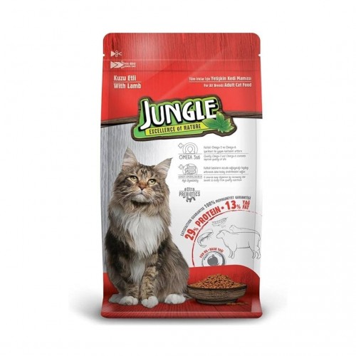 Jungle Kuzu Etli Yetişkin Kedi Maması 15 KG