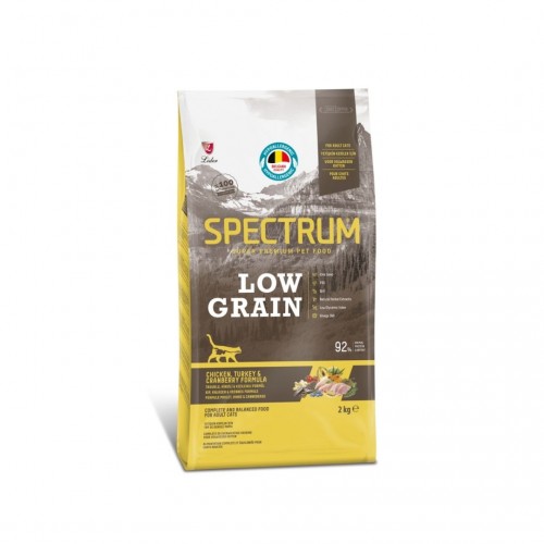 Spectrum Low Grain Tavuklu & Hindili Yetişkin Kedi Maması 2 KG