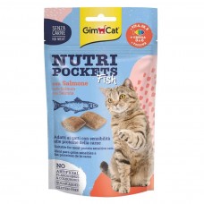 Gimcat Nutripockets Balıklı ve Somonlu Kedi Ödülü 60 GR