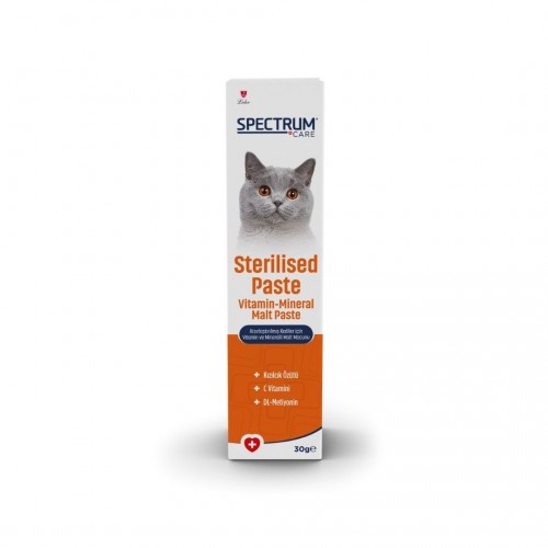 Spectrum Sterilised Paste Kısırlaştırılmış Kediler İçin Vitamin Mineralli Malt Macunu 30 GR
