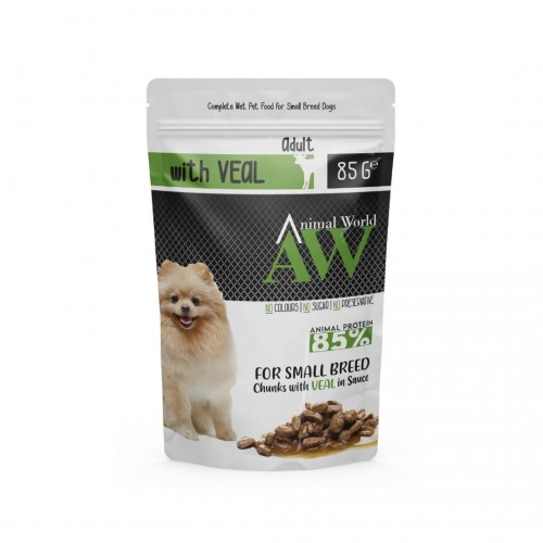 Animal World Dana Etli Köpek Pouch Mama 85 GR (6 Adet)