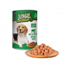 Jungle Köpek Biftekli & Sebzeli Konserve 415 GR.