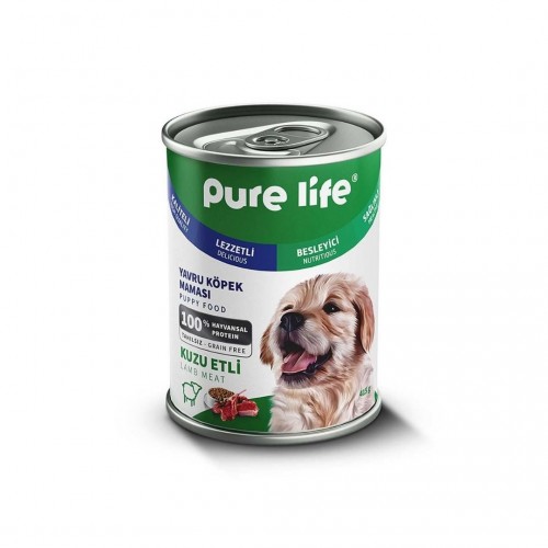 Pure Life Yavru Köpek Kuzu Etli Konserve Mama