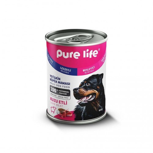 Pure Life Yetişkin Köpek Kuzu Etli Konserve Mama