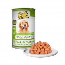 Quik Köpek Biftek-Sebze Konserve Mama 415 GR.