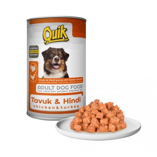 Quik Köpek Tavuk-Hindi Konserve Mama 415 GR