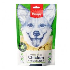 Wanpy Freeze-Dried Dondurularak Kurutulmuş Tavuklu Sebzeli Köpek Ödülü 40gr